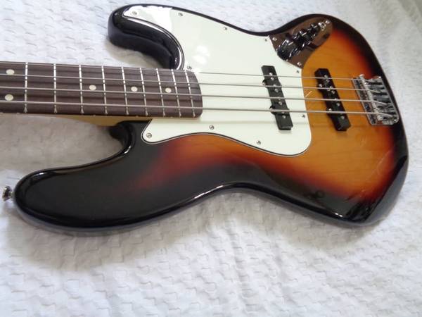 2015 Fender J- Bass Standard model sunburst. 1