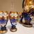 Vintage Czech Bohemia Chrystal Decanter With Glasses Serving Set Cobalt Blue 3 thumbnail