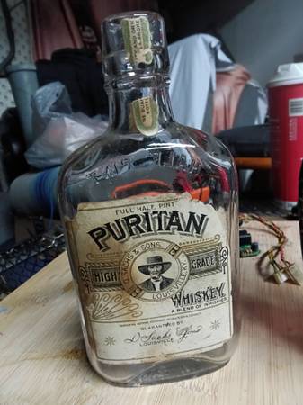 Antique Pre-Prohibition Whiskey Bottle – Puritaw, Louisville KY 1