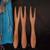 10 Vintage Hors d'oeuvre Olive Cocktail Forks Abalone shell inlay 5 thumbnail