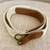 Women's Woven Suede Belt Ivory Brown Size S/M 1 thumbnail