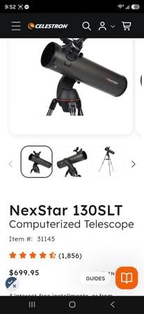 NexStar 130SLT COMPUTERIZED TELESCOPE 1