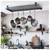 Enclume 36" Rectangular Pot Rail | Ceiling Rack w 12 Hooks, Steel 2 thumbnail