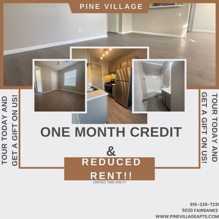 📢 HUGE SAVINGS! GET 1 MONTH FREE & REDUCED RENT! 1
