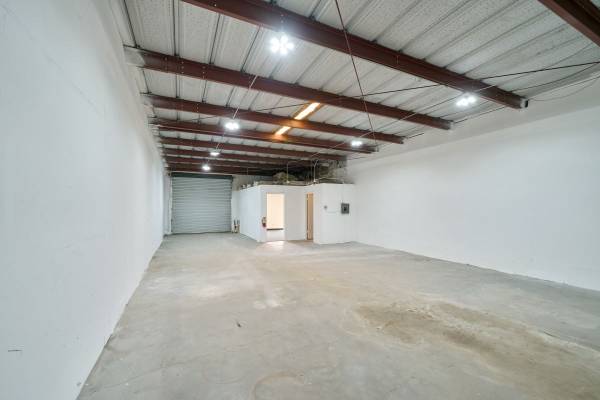 1,250 RSF Warehouse - Attached Office - Private Restroom 1