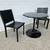 3-piece dining / kitchen set table and 2 leather chairs 3 thumbnail