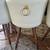 New-Counter Height Bar Stools Set of 4 24 inch height  Cream leather  Gold detai 6 thumbnail