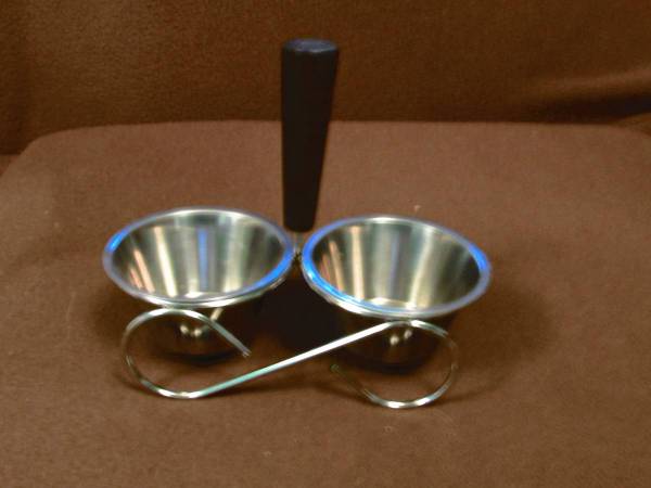 Swedish stainless double relish/condiment server 1