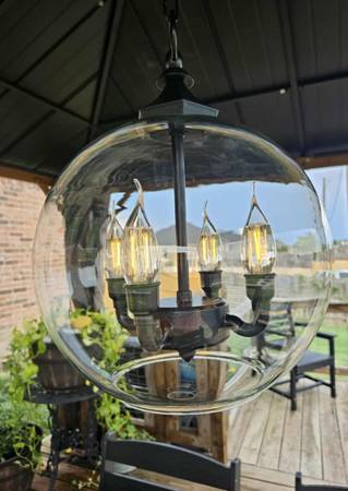 New in box Battery Operated LED Chandelier Lights 1