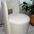 Modern Barrel Accent Chair in Cream Upholstery 5 thumbnail