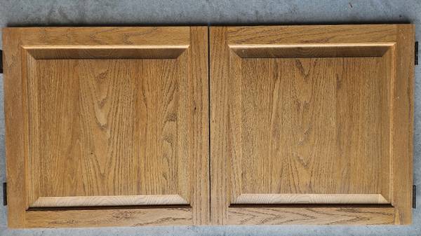 Solid Oak Cabinet  - 2 Doors 1