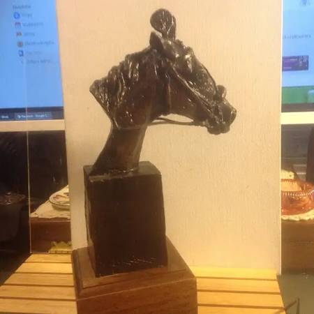 Bronze Horse Head Statue Sculpture Decor Cast Bronze Horse 1