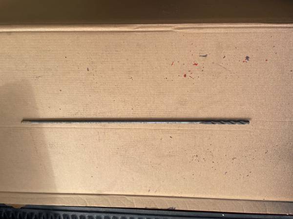 1/2" x 26" long installer drill bit 1