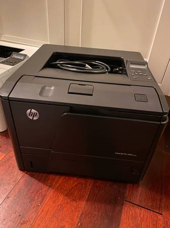 HP wireless printers/scanner: Laser Jet Pro M402n, Deskjet 3510 1