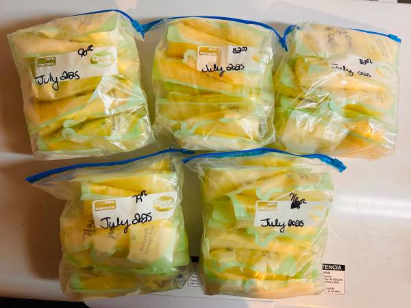 July Breastmilk for Sale – 409 oz Available – $2/oz (Morris County) 1