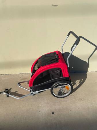 Red and Black Bike Trailer 1