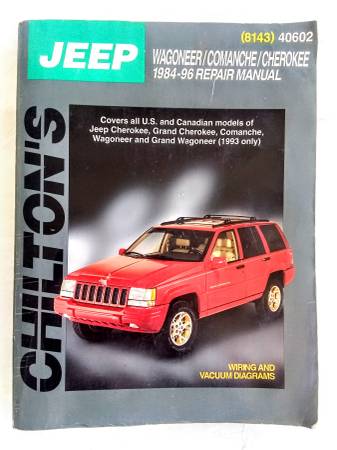 Jeep Wagoneer Comanche Cherokee 84-96 Repair Manual 1