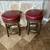 2 Leather swivel barstools 1 thumbnail