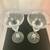 Pair of Stemmed Crystal Candle Holders 7" tall 5 thumbnail