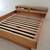 Solid Oak Platform Bed with Oak Headboard Storage 3 thumbnail
