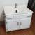 36" White Vanity with cultured marble top and faucet hardware 2 thumbnail