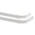 New in the Box,  28-48" wide, White Curtain Rods, 2 1/2" 2 thumbnail