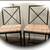 Table - Glass Dining Table - Chairs - 4 metal wicker 2 thumbnail