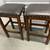 3 Bar Stools with Solid Wood Frame 1 thumbnail