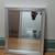 Rectangle Brushed Silver Metallic Beveled Glass Modern Mirrors 8 thumbnail