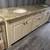 97"W Off White Double Brookhaven Bathroom Vanity Granite Top Used 1 thumbnail
