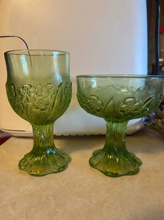 Carnival Glass Stemware 1