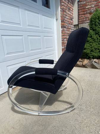 Vintage Charles Hollis Jones Lucite Rocking Chair - $250 (Wenatchee)63441596286465123