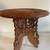 2 hand carved 3 legged wood tables 3 thumbnail