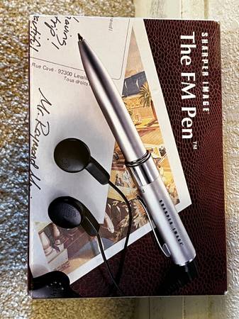Sharper Image - THE FM PEN - QU129   Rare Retro 1