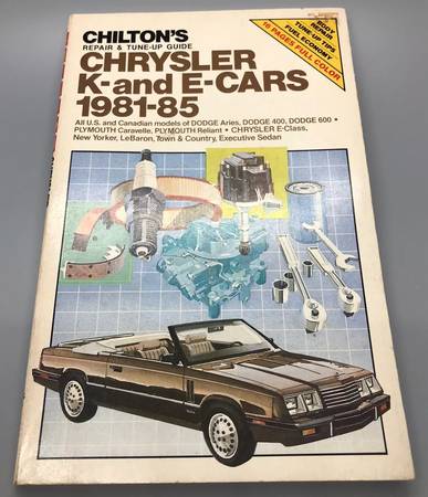 1981 - 1985 Chrysler K & E Cars Manual 1