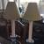 brass candle shade holders with metal shades (pair) 1 thumbnail