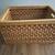 Natural Wood and Weaved Rectangular Basket/Crate with Handles 1 thumbnail