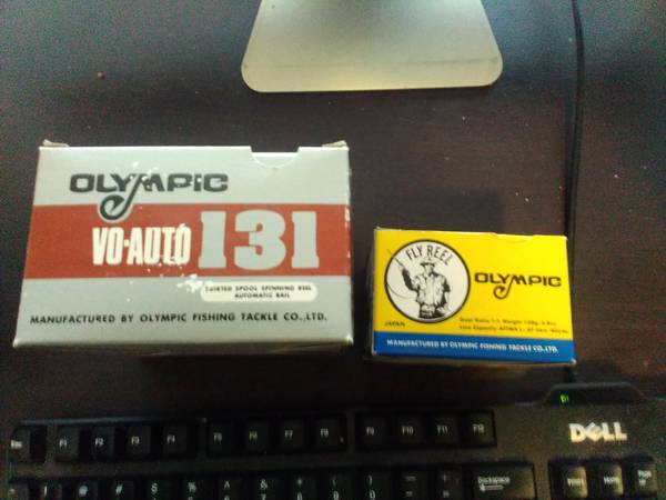 OLYMPIC 450 & OLYMPIC VO-AUTO 131 FLY FISHING REELS NEW IN BOXES 1