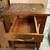Butcher block with marble inlay and casters 2 thumbnail