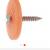 Grip Rite 1" plastic cap nails, 3000 pcs. Full tub 2 thumbnail