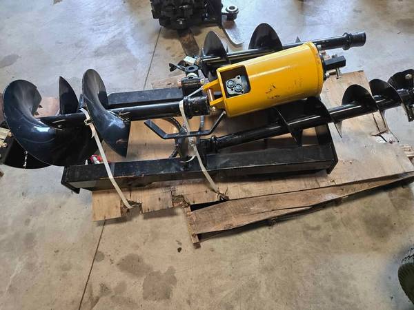 Barreno para postes para minicargador con 3 brocas - NUEVO, NUNCA USADO - $1,20063435638616961121