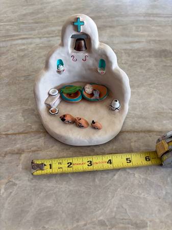 Miniature Native American Clay Art 1