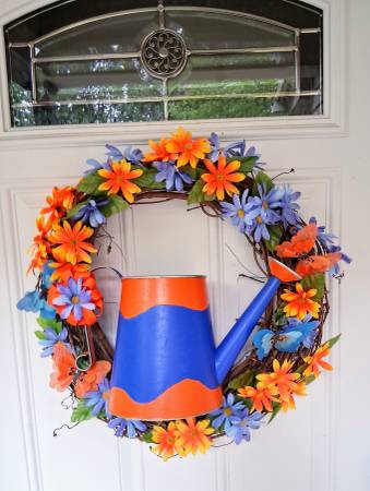 Colorful Door Wreath 1