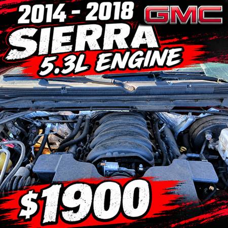 2014-2018 GMC Sierra 5.3L engine 1