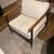 White plush accent chair 4 thumbnail