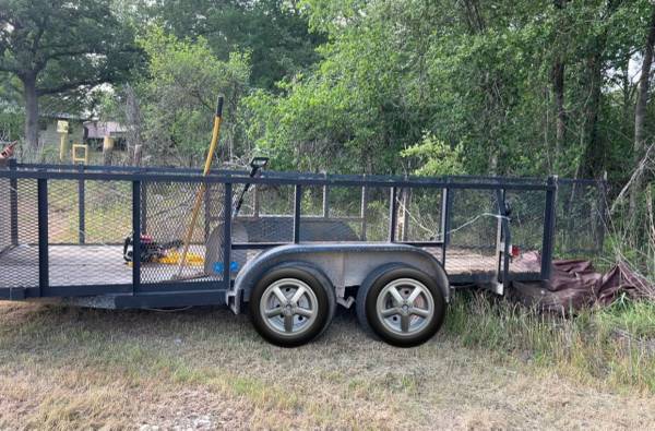 7x14 double axle trailer 1