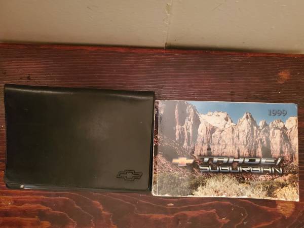 1999 Tahoe Owners Manual Guide Book 1