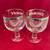 Chimay Beer Glass Chalice Stemmed 16 oz Silver Rimmed Set of Two 3 thumbnail
