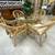 Pier 1 Imports Vintage Blonde Rattan Table w/Glass Top & 4 Chairs 2 thumbnail