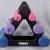 Dumbbells, rubber coated, 1, 3, 5 lbs, in pairs, with Weider stand. 3 thumbnail